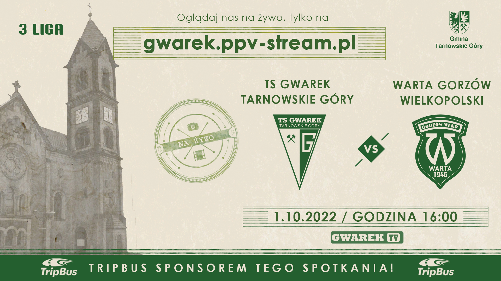 Mecz Gwarek – Warta Gorzów Wielkopolski [TRANSMISJA]