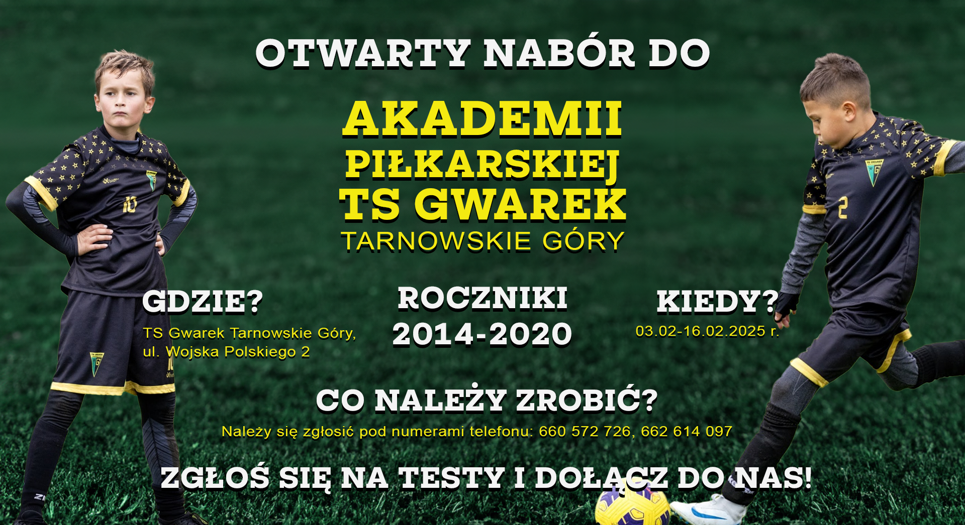 Nabór do Akademii TS Gwarek
